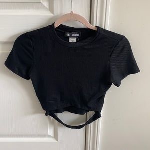 Black Crop Top